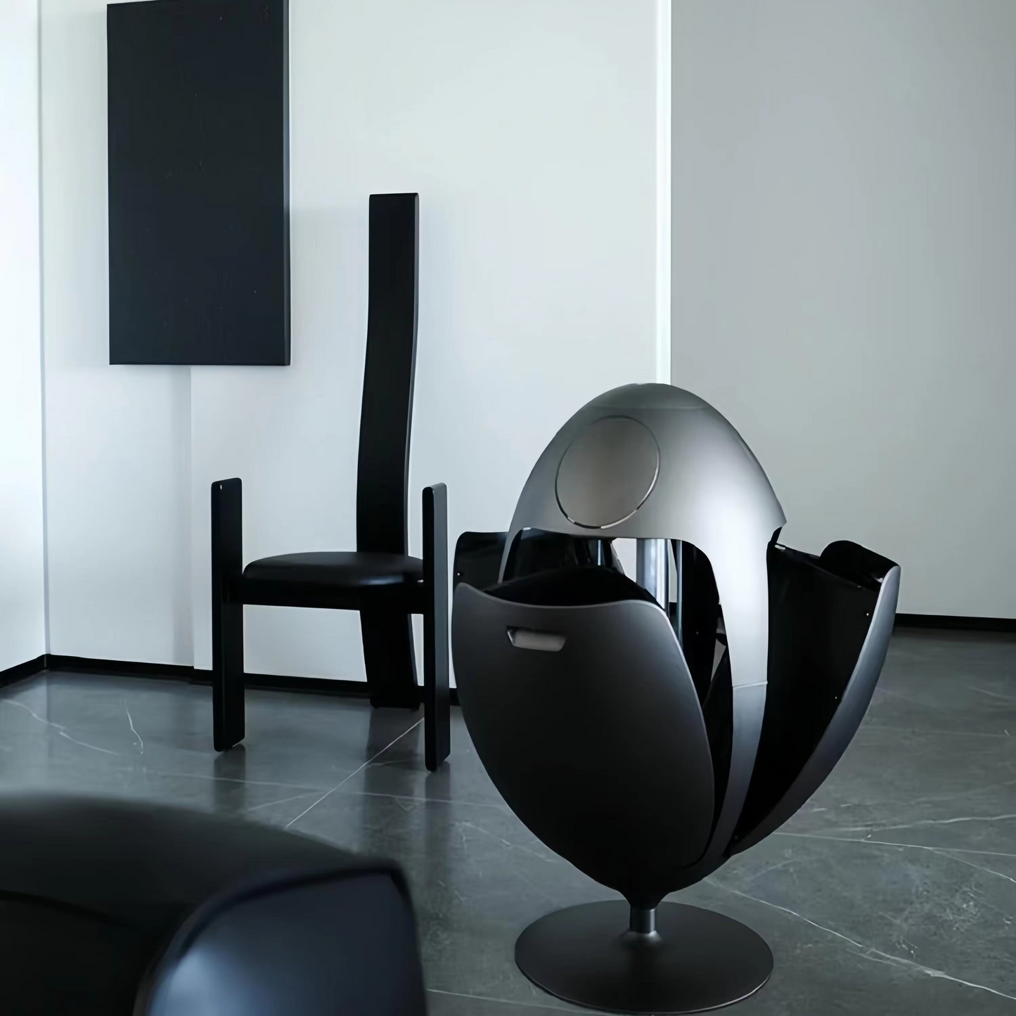 Big Size | High-end Environmental Dinosaur Egg Trash Can Household Living Room Light Luxury Storage Bucket Ornament Waste Bin