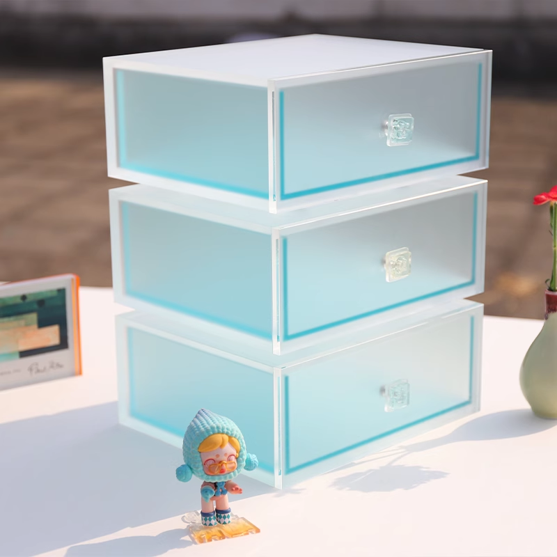 Acrylic Art Ornament Creative Blind Box Cabinet Figure Cabinet Desktop Storage Cabinet Shelf Jewelry