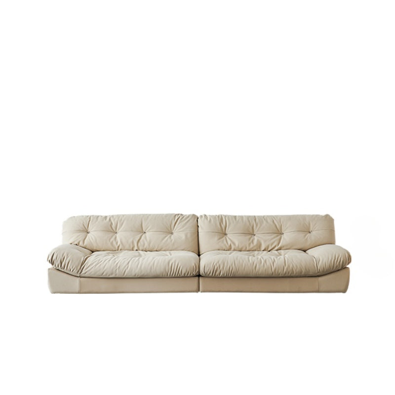 Ancient Summer Home Furniture Italian Light Luxury Baxter Clouds Straight Row Living Room Matte Leather Milano Down Sofa
