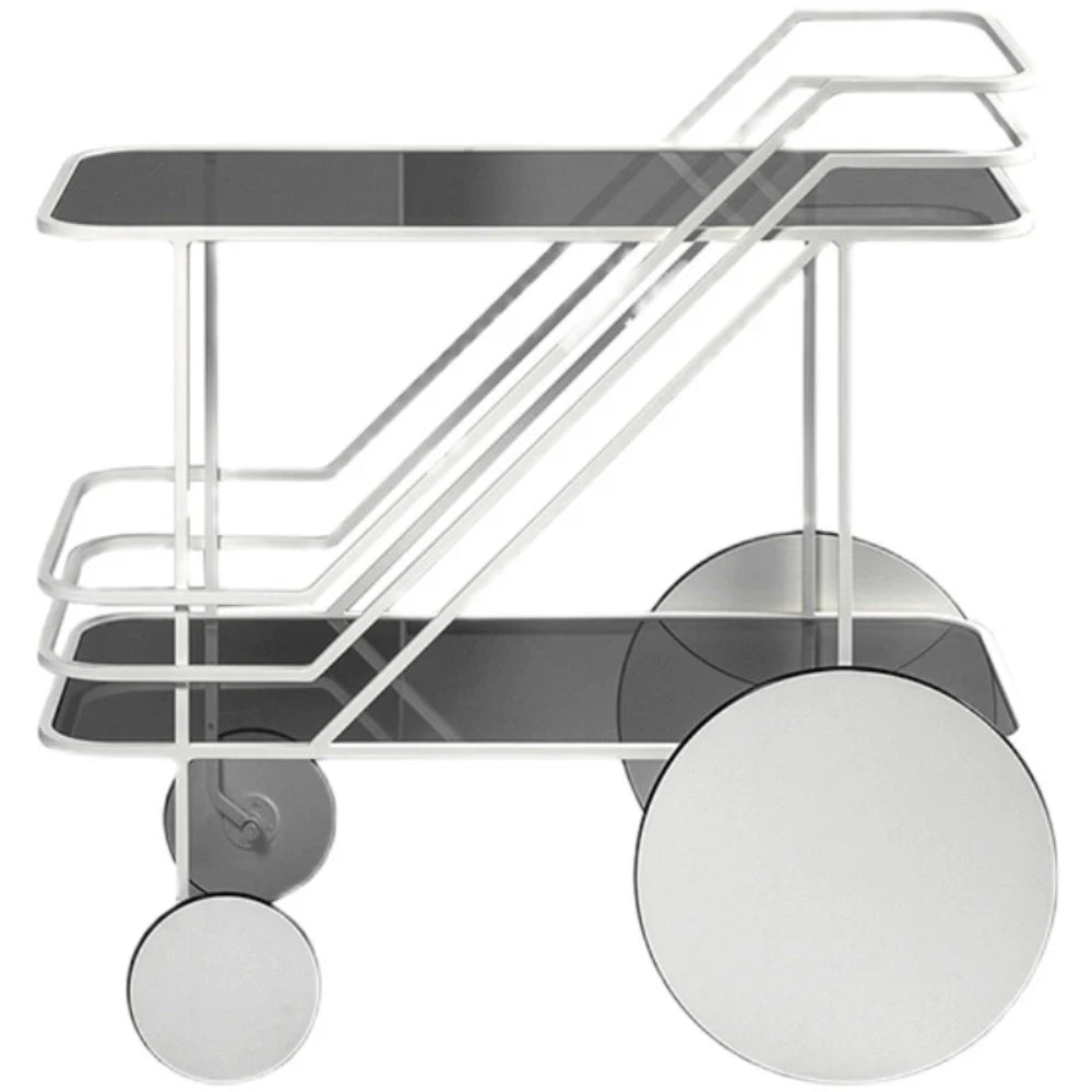Bauhaus Trolley Restaurant Dining Car Bar Kitchen Designer Mobile Rack Sofa Side Few