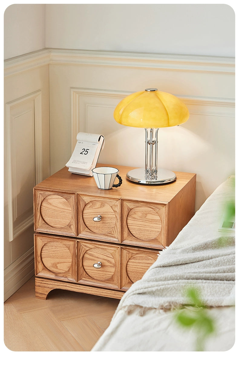 Massivholz Nachttisch Französisch Retro Designer Lagerung Seite Schrank Design Sinn Schlafzimmer Kleine Schrank Gegen Die Wand