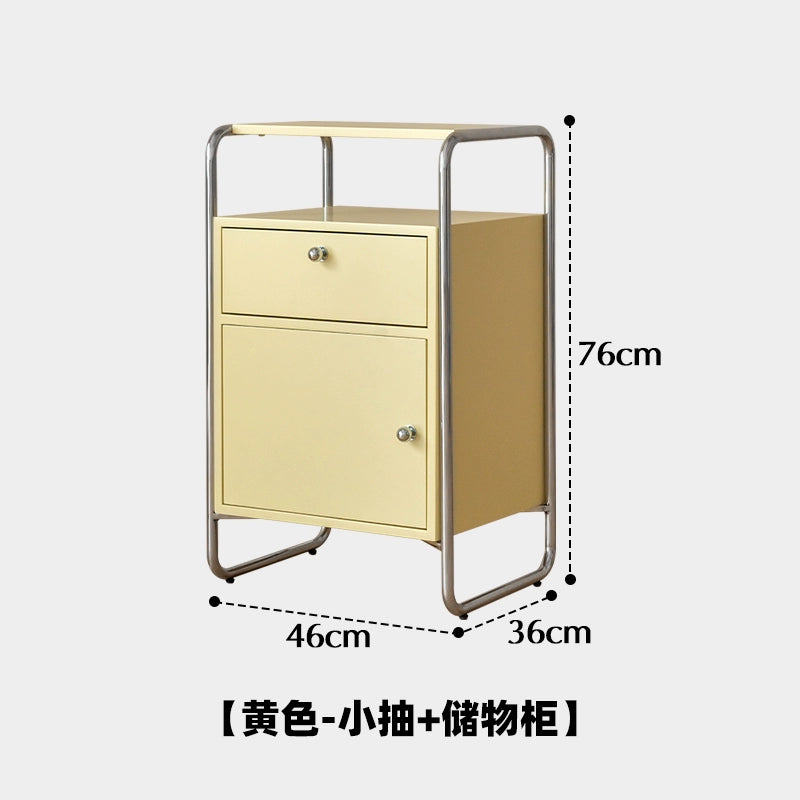 Kreativer mittelalterlicher Haushalts-Nachttisch, Aktenschrank aus Edelstahl, Wohnzimmer-Aufbewahrungsschrank, Sofa-Aufbewahrungs-Seitenschrank