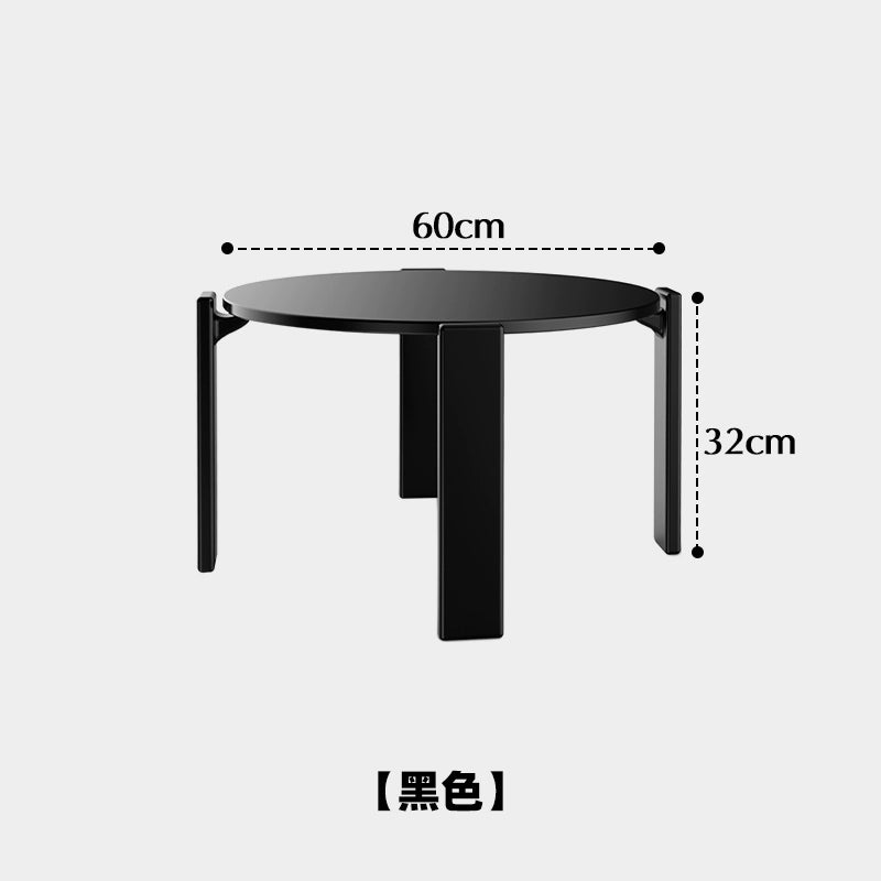 Massivholz Couchtisch Wohnzimmer Haushalt kleine Wohnung Teetisch minimalistischen Log Stil kreativer niedriger Tisch Wabi Sandy Wind