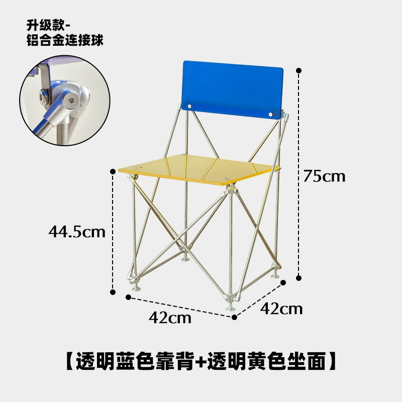 Acryl Esszimmerstuhl Minimalistischer transparenter Freizeitstuhl Original Designerstuhl Home Creative Ins Style