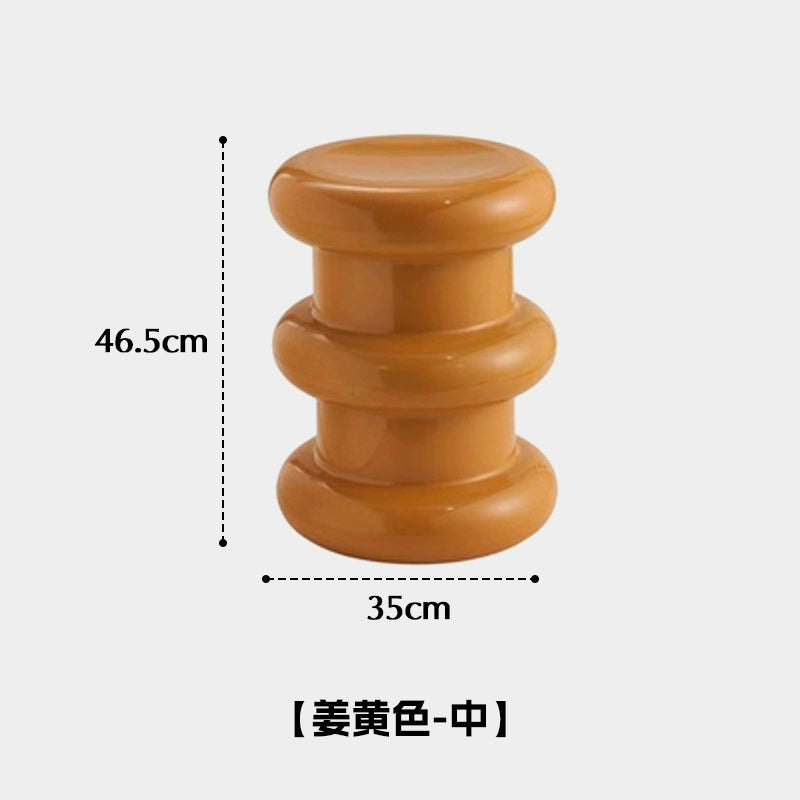 Kleiner Hocker aus Kunststoff, mittelalterlicher Schuhhocker, Designer, kreativer Couchtischhocker, robuster und langlebiger niedriger Hocker für den Haushalt