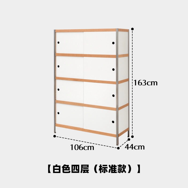 Massivholz Esszimmer Side Schrank an der Wand Locker Licht Luxus High-End Wohnzimmer Kombination Lagerregal Retro