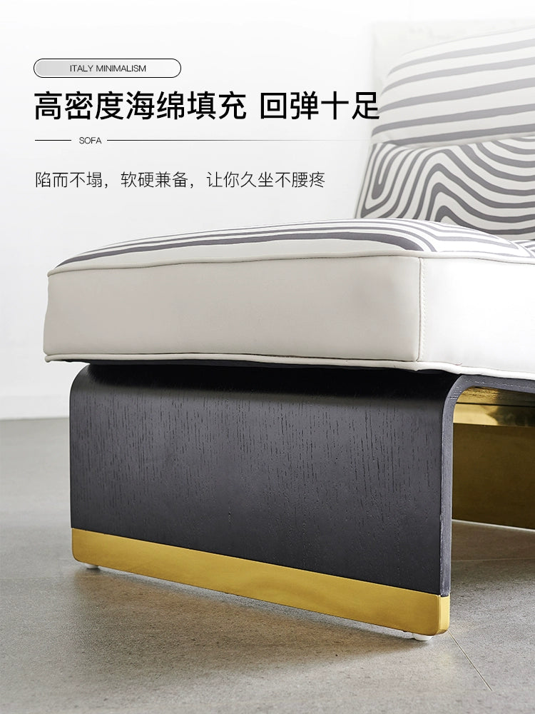 Italian Light Luxury Minimalist Sofa Baxter Designer Chair Creative Home Living Room Bedroom Single Leisure Chair