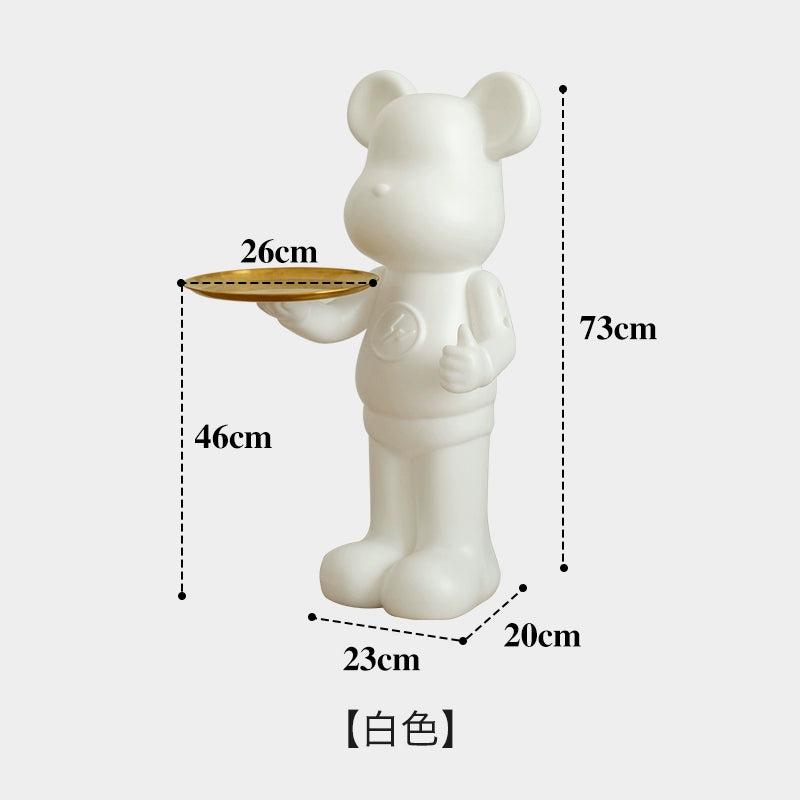 Violent Bear Coffee Table Ornament Floor Tray Sofa Edge Several Ins Popular Storage Living Room Decoration