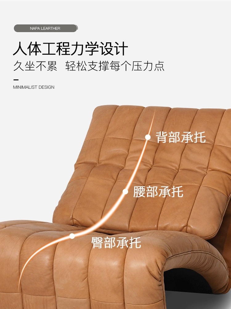 Barcelona Single Sofa Designer Multi-functional Lunch Break Balcony Folding Chair Creative Leisure Lazy Recliner