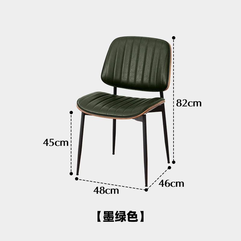 Italienischer minimalistischer Esszimmerstuhl, nordischer Stuhl mit weicher Rückenlehne, Retro-Freizeitstuhl für Zuhause, leichter Luxus, hohes Gefühl