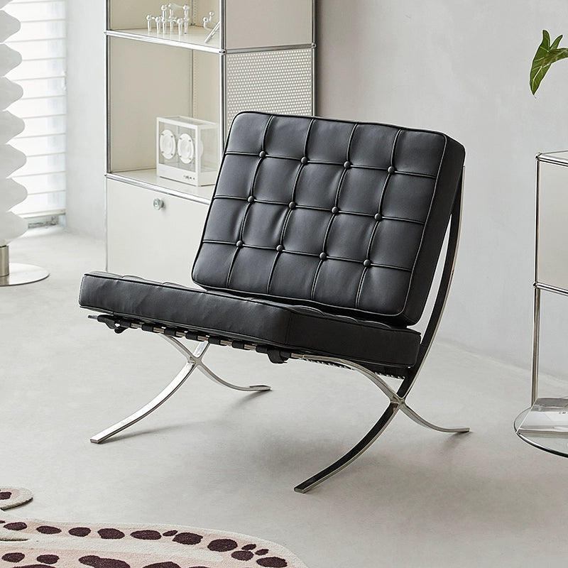 Barcelona Chair Classic Design Sofa Chair Single Leisure Recliner Light Luxury Internet Celebrity Ins Seat