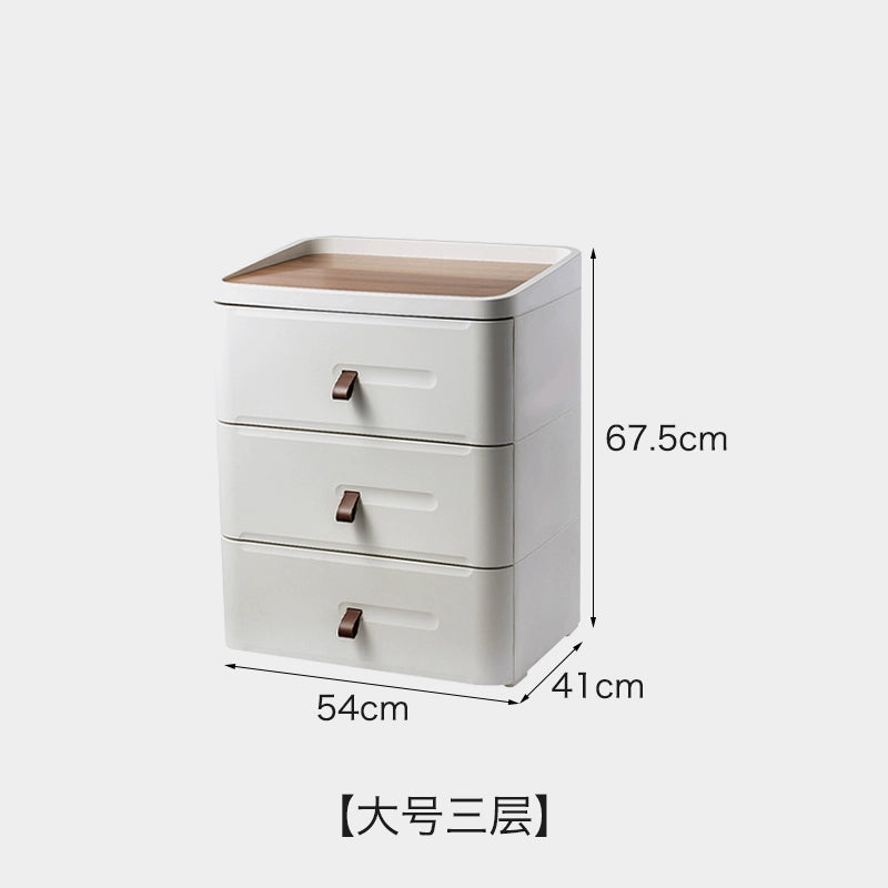 Bedside Table Small Bedroom Drawer Storage Cabinet Simple Modern Nordic Plastic Side Cabinet Shelf