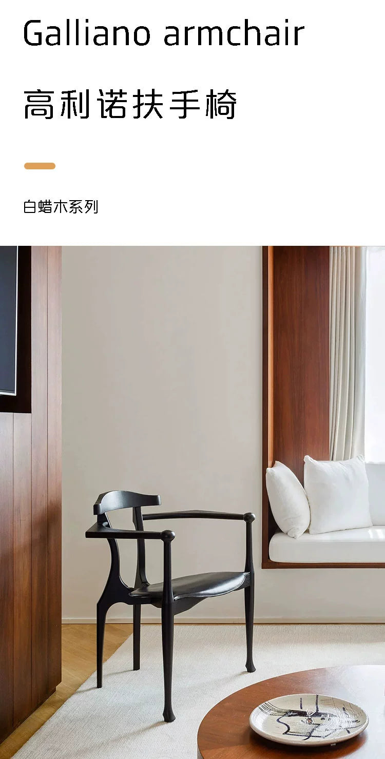 Spanischer Stuhl Mittelalterlicher Esszimmerstuhl aus Massivholz Dänischer Designer Meisterstuhl Minimalistischer Schreibtischstuhl