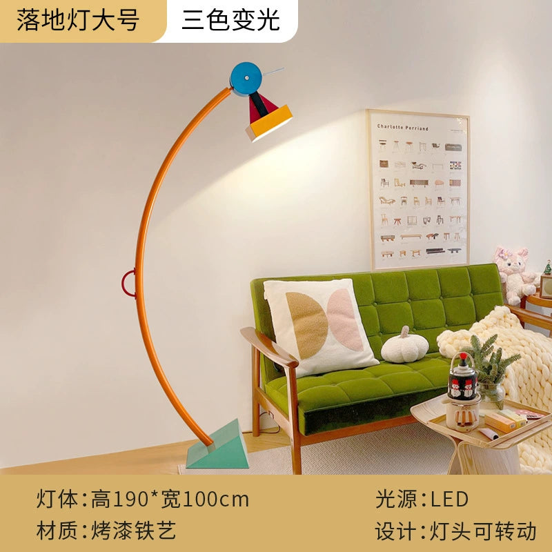 Memphis schreibtischlampe kreative kinderzimmer stehleuchte designer cartoon farbe umgebungslicht wohnzimmer