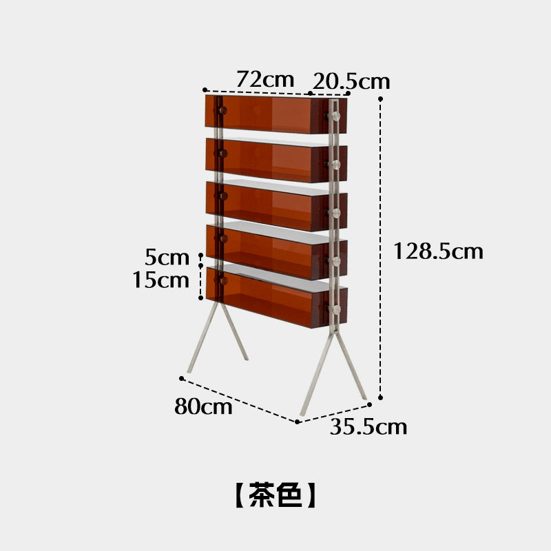 Acrylregal Mehrschichtiges, vom Boden bis zur Decke reichendes Haushaltsdisplayregal Figurendisplayregal Tassenaufbewahrungsschrank