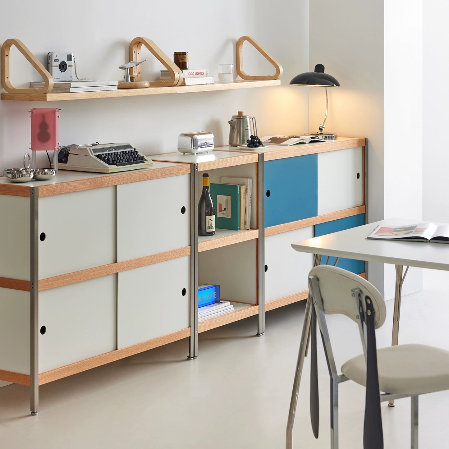 Berlin Combined Cabinet Medieval Solid Wood Designer Storage Cabinet Bauhaus Ins Style Dining Side Cabinet Living Room