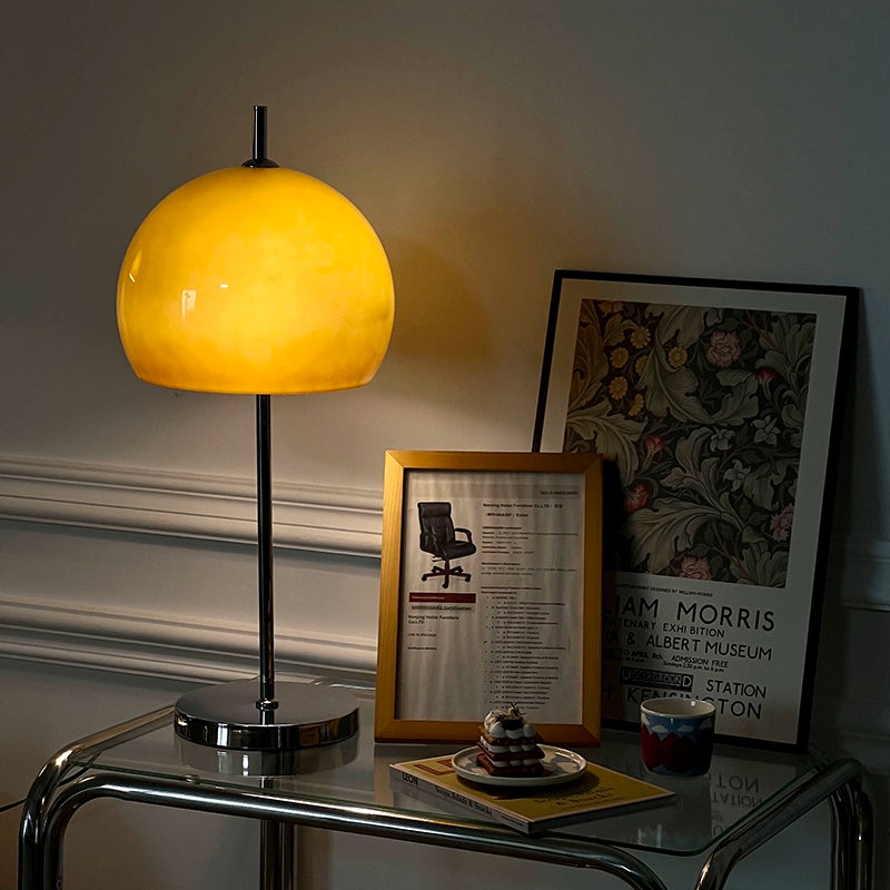 Bauhaus Retro Glass Desk Lamp Living Room Bedroom Ins Wind Bedside Lamp Wrought Iron Floor Ambient Lamp