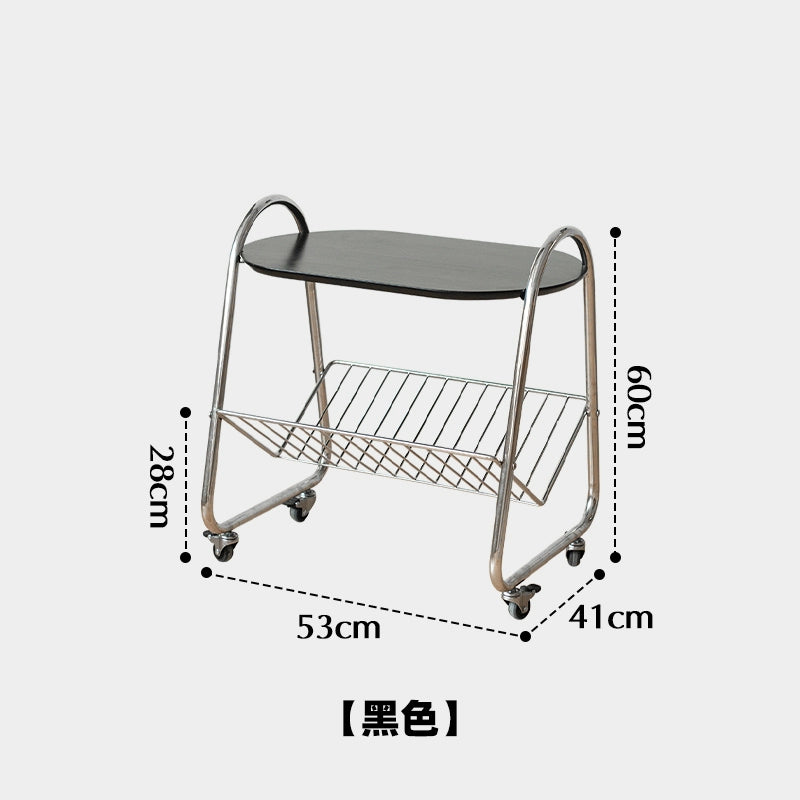 Retro Warenkorb Rack Einfache Ins Wind Mobile Sofa Seite Paar Creme Wind Kleine Wohnung Kaffee Tisch