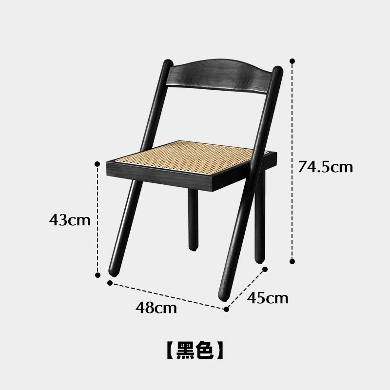 Massivholz Rattan Stuhl Mittelalterlichen Wabi-sabi Wind Stuhl Haushalt Balkon Casual Rückenlehne Tee Stuhl Einfache