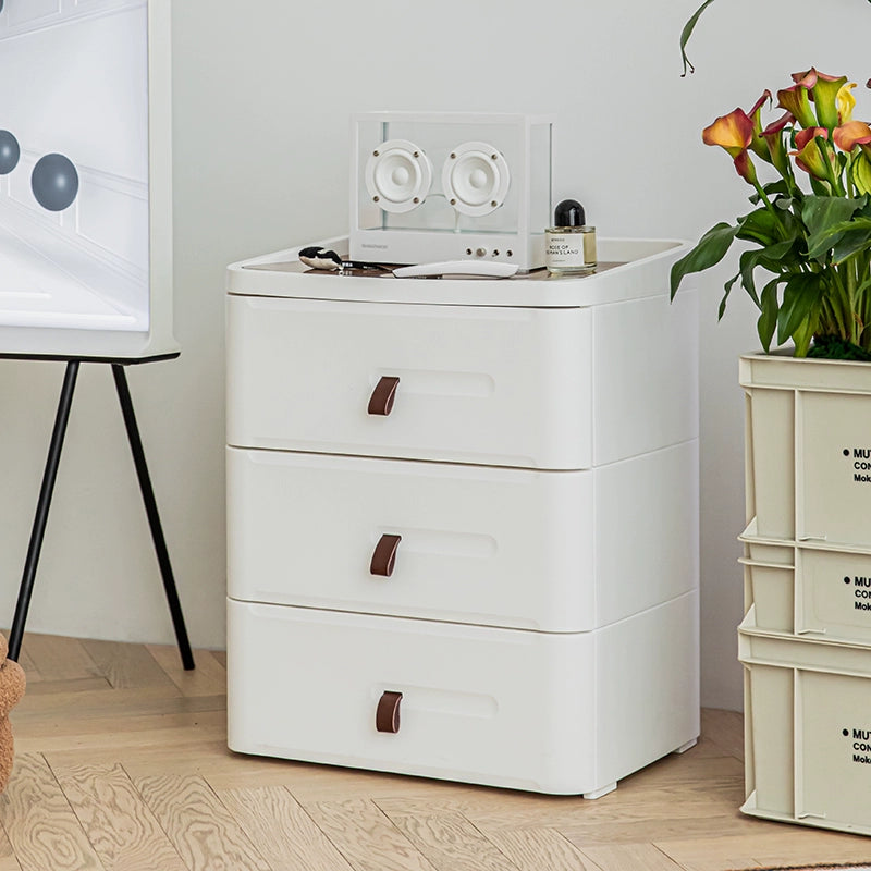 Bedside Table Small Bedroom Drawer Storage Cabinet Simple Modern Nordic Plastic Side Cabinet Shelf