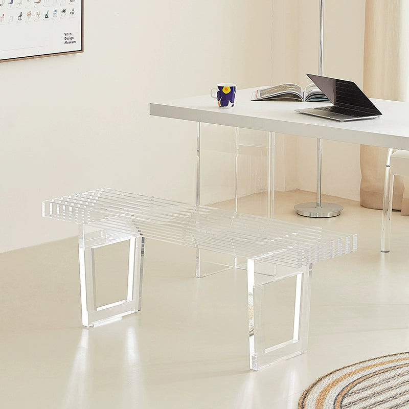 Acrylic bench art studio stool designer bedside stool bedroom Internet celebrity shoe changing stool