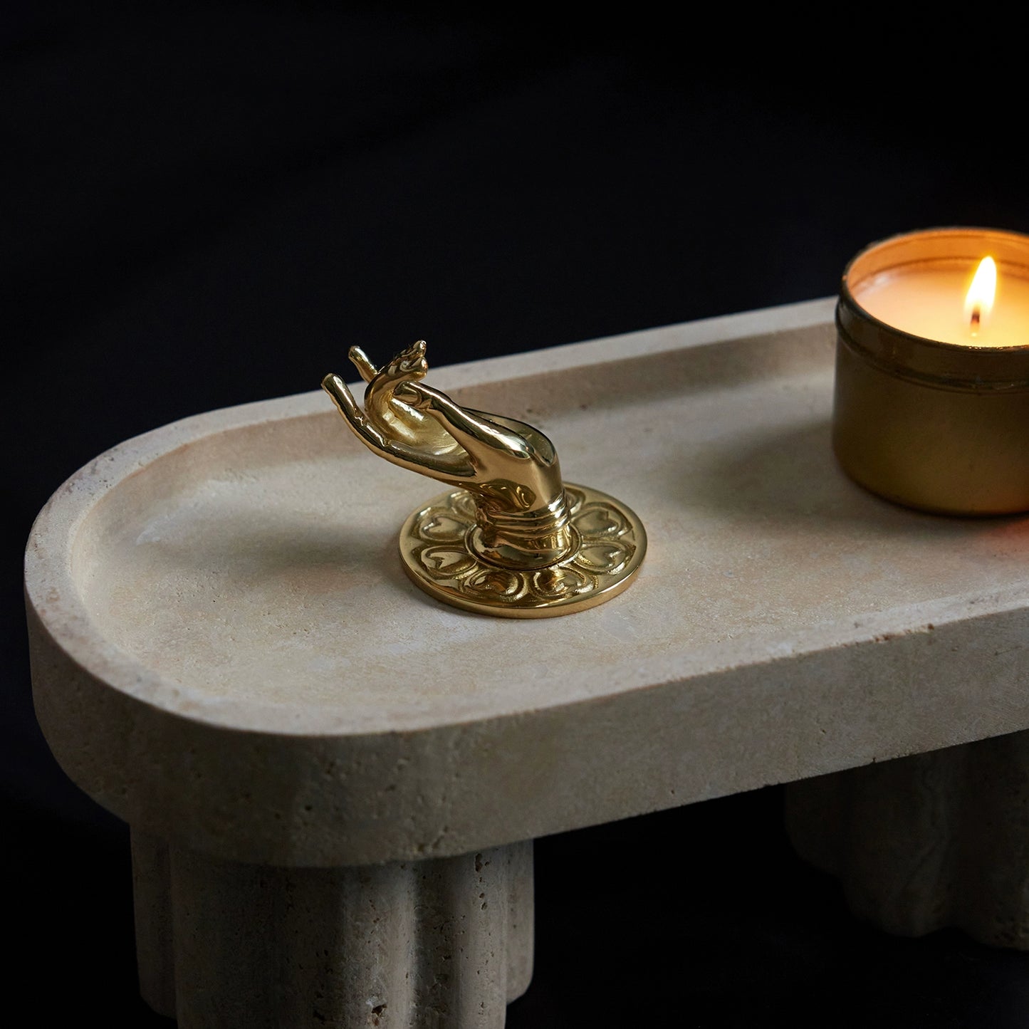 Bergamot Brass Handle Creative Wardrobe Door Handle Light Luxury High Sense Hook Zen Design Ornament