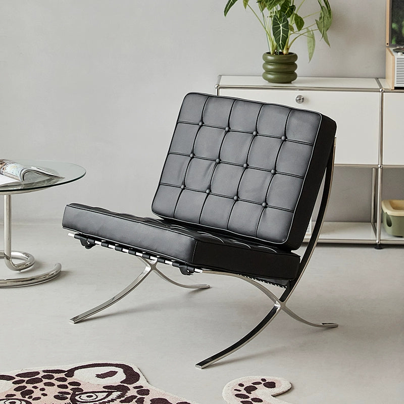Barcelona Chair Classic Design Sofa Chair Single Leisure Recliner Light Luxury Internet Celebrity Ins Seat