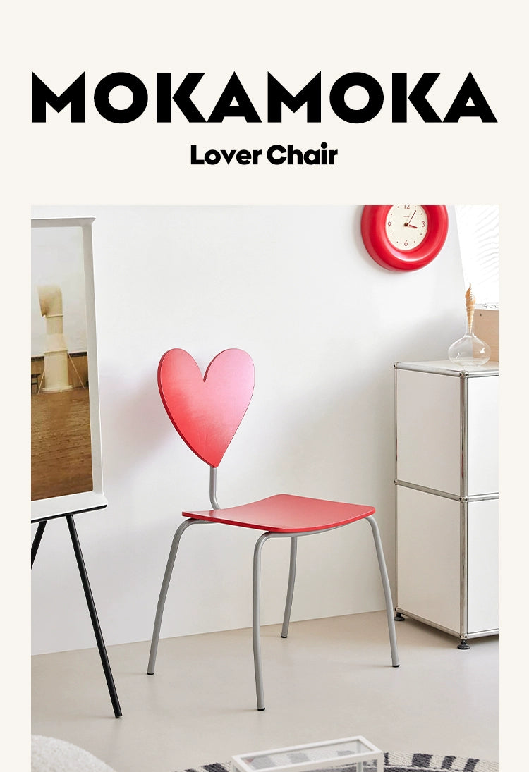 Liebesstuhl mittelalterlicher Ins Popularins-Stil Esszimmerstuhl Home Creative Art Sense Hocker Rückenlehne Designer