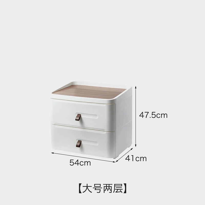 Bedside Table Small Bedroom Drawer Storage Cabinet Simple Modern Nordic Plastic Side Cabinet Shelf