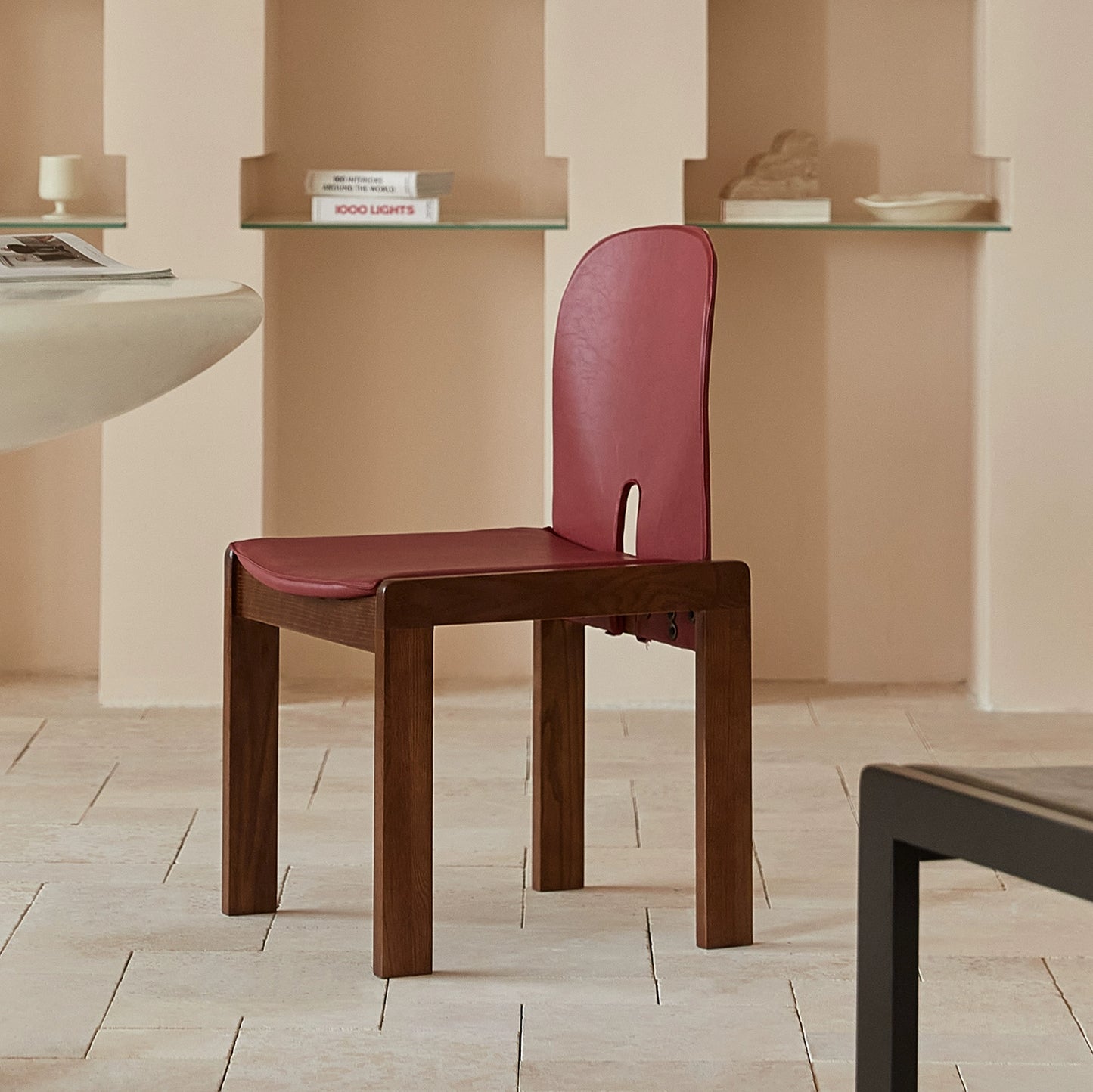 Wabi-sabi Recliner Italian Minimalist Dining Chair Light Luxury High-end Hotel Negotiation Chair Medieval Leisure Chair