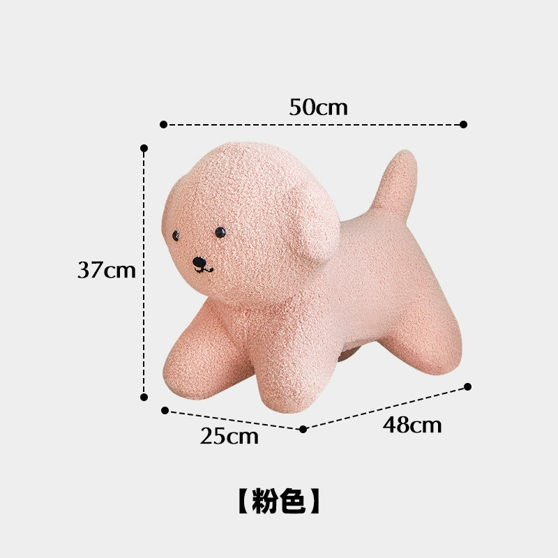 Welpenhocker Haushalt Kinder Niedriger Hocker Niedlich Kreative Ins Beliebte Wohnzimmer Tür Schuhhocker Lammwolle