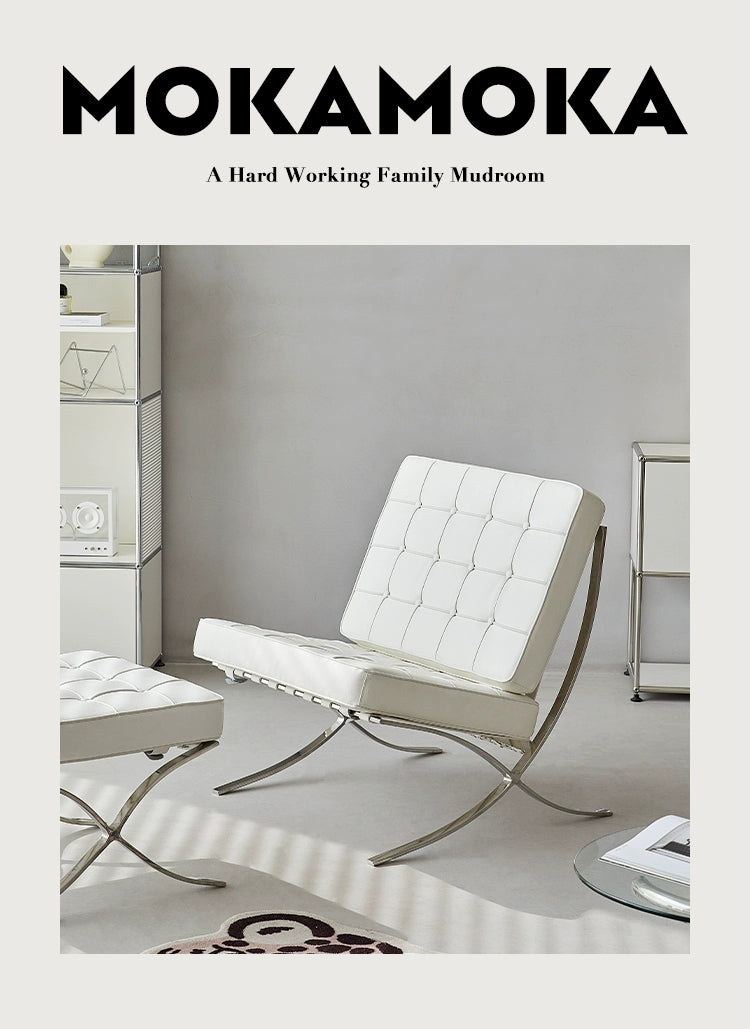 Barcelona Chair Classic Design Sofa Chair Single Leisure Recliner Light Luxury Internet Celebrity Ins Seat