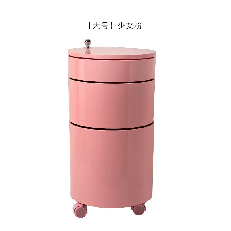 Drehbarer Lagerschrank Beistelltisch Beweglicher Nachttisch Dänischer Designer-Ess-Beistellschrank Mehrschichtiger Spind