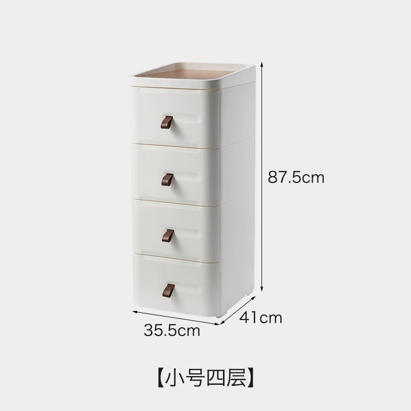Bedside Table Small Bedroom Drawer Storage Cabinet Simple Modern Nordic Plastic Side Cabinet Shelf