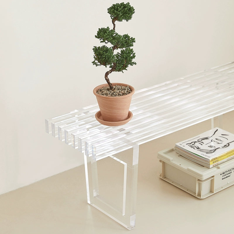 Acrylic bench art studio stool designer bedside stool bedroom Internet celebrity shoe changing stool