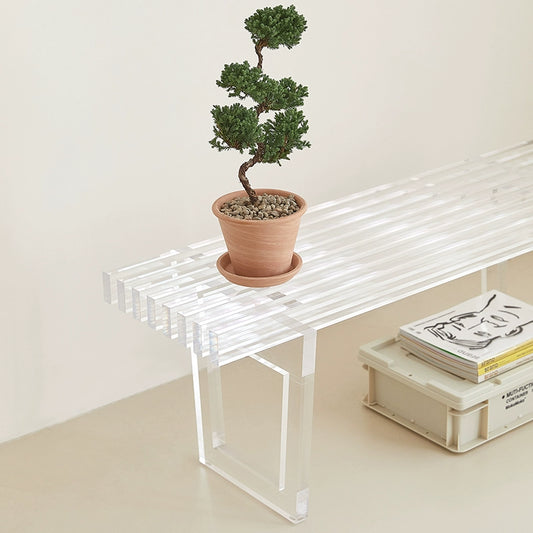 Acrylbank Kunstatelierhocker Designer Nachttischhocker Schlafzimmer Internet-Promi Schuhwechselhocker