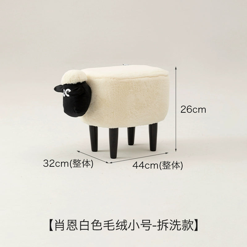 Lamb Sean Low Stool Can Be Stored Bench Household Children Shoe Changing Animal Stool Creative Small Chair