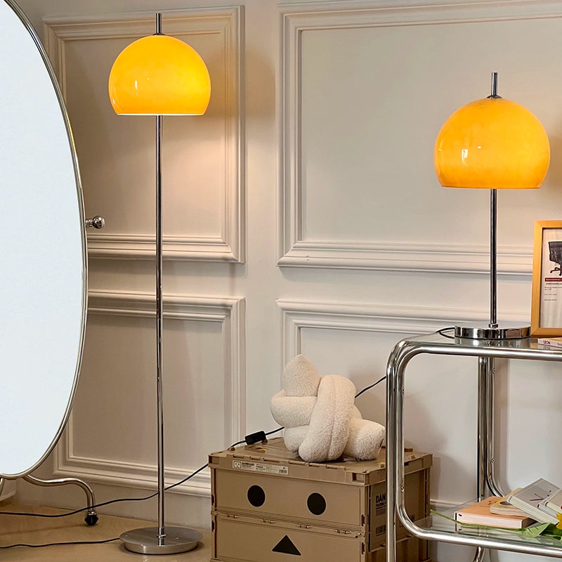 Bauhaus Retro Glass Desk Lamp Living Room Bedroom Ins Wind Bedside Lamp Wrought Iron Floor Ambient Lamp