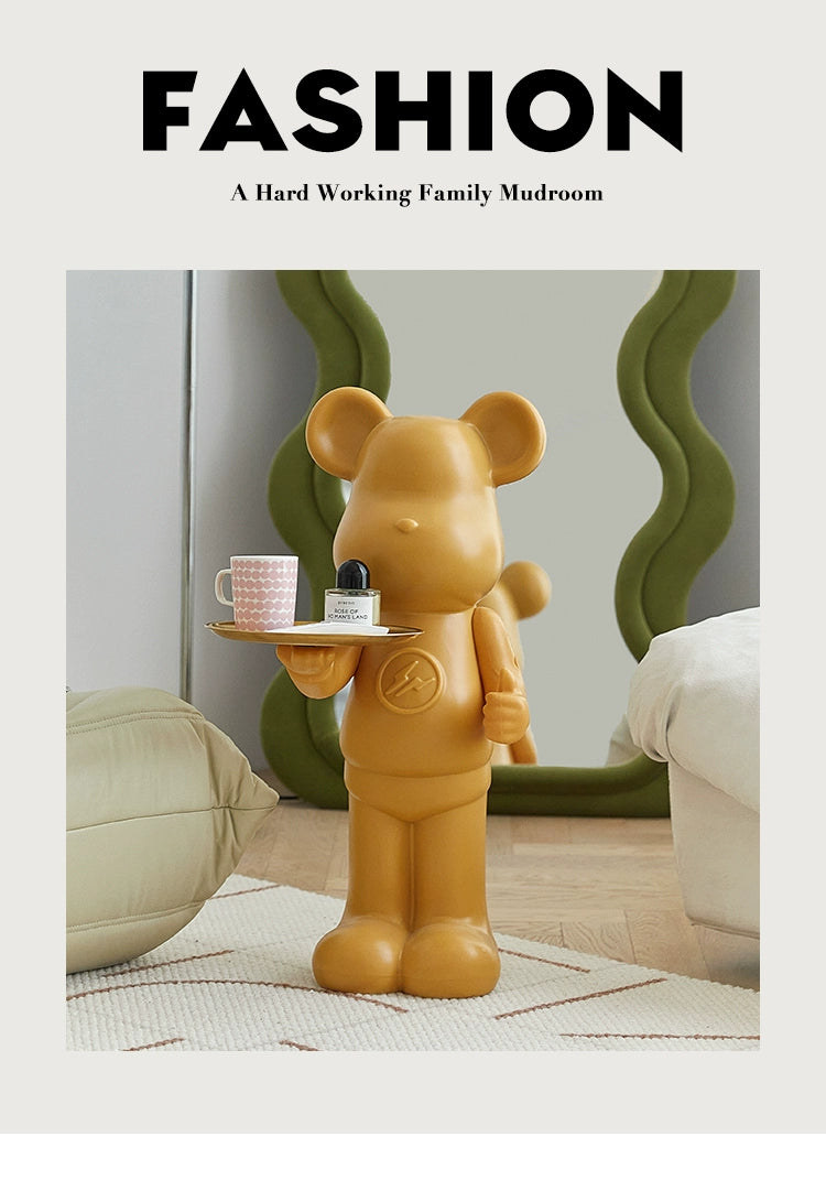 Violent Bear Coffee Table Ornament Floor Tray Sofa Edge Several Ins Popular Storage Living Room Decoration