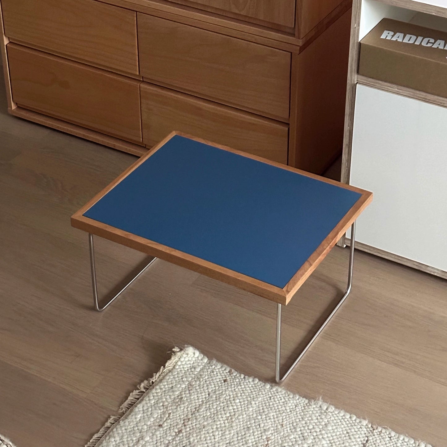 Bauhaus Small Coffee Table Medieval Creative Bay Window Square Table Colored Minimalist Ins Wind Bed Table