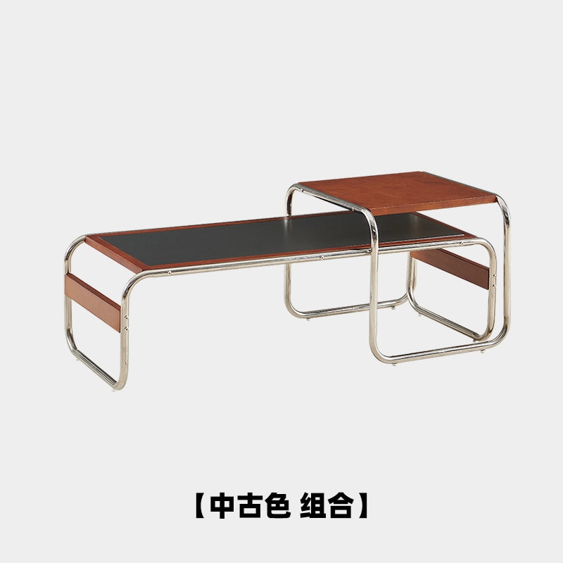 Mittelalterlicher Kombinations-Couchtisch, Wohnzimmer, Heim, Sofa, Beistelltisch, leichter Luxus, High-End, kleine Wohnung, Massivholz-Teetisch