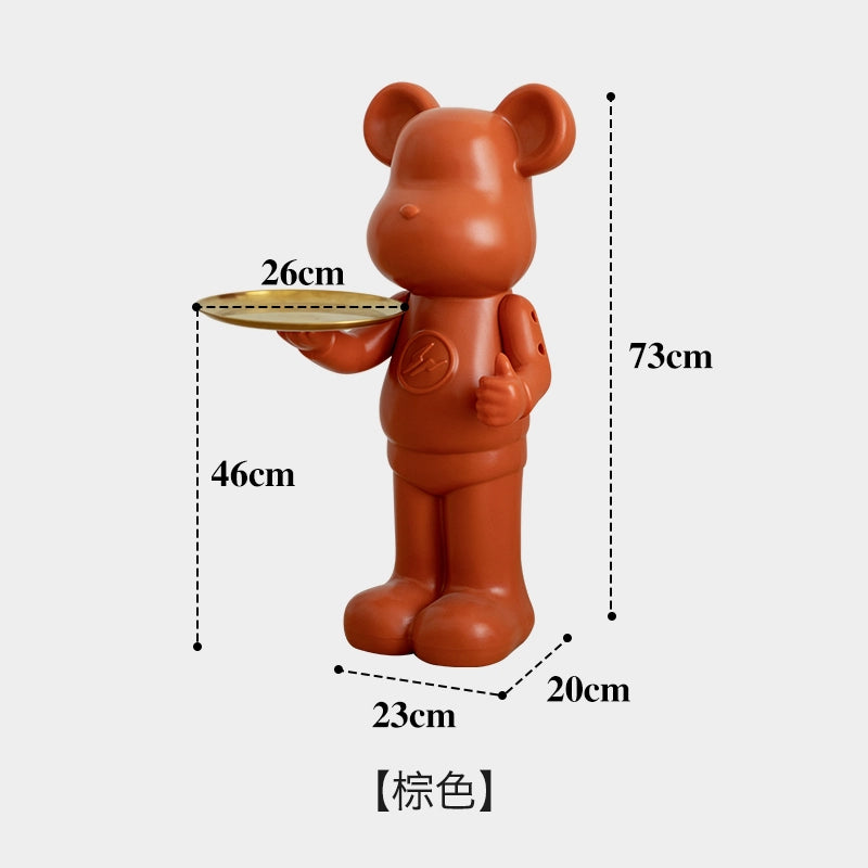 Violent Bear Coffee Table Ornament Floor Tray Sofa Edge Several Ins Popular Storage Living Room Decoration