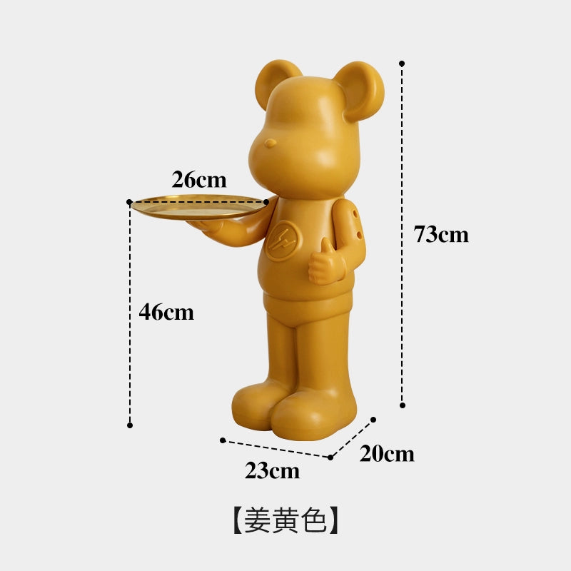 Violent Bear Coffee Table Ornament Floor Tray Sofa Edge Several Ins Popular Storage Living Room Decoration