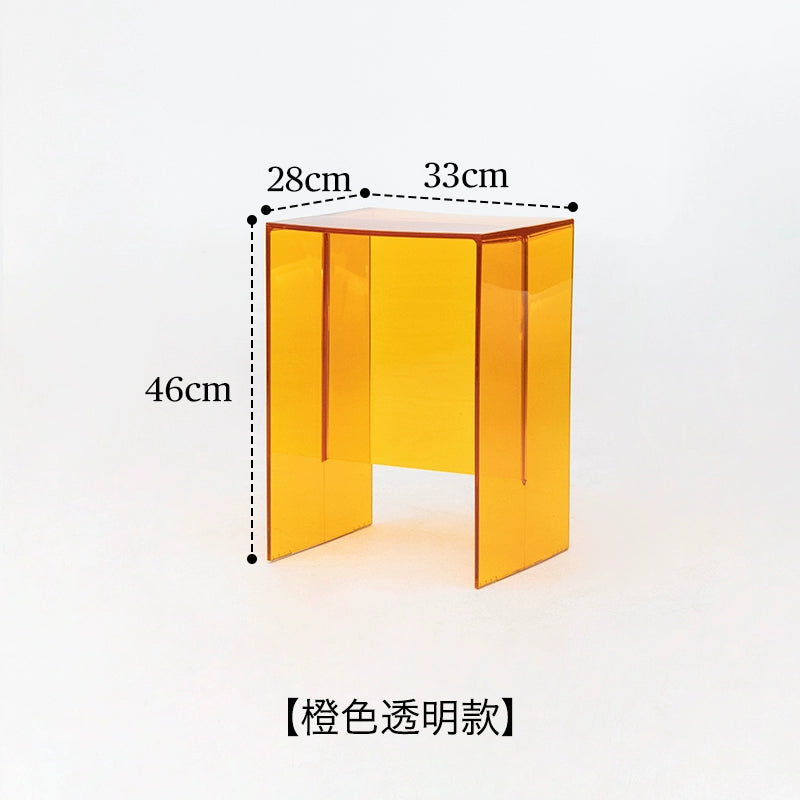 Transparent Coffee Table Stool Bathroom Net Red Side Few Nordic Sofa Corner Few Ins Wind Simple Small Table