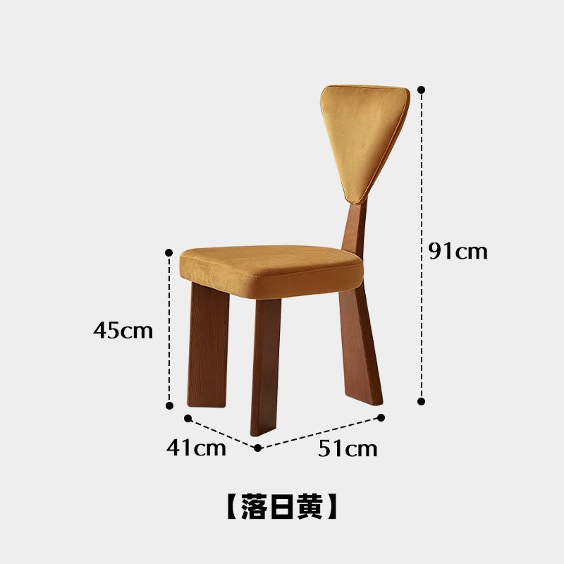 Designer Mittelalterlicher Esszimmerstuhl Haushaltsstuhl aus Massivholz Künstlerischer Rückenlehnenhocker Leichter Luxus-High-End-Stuhl