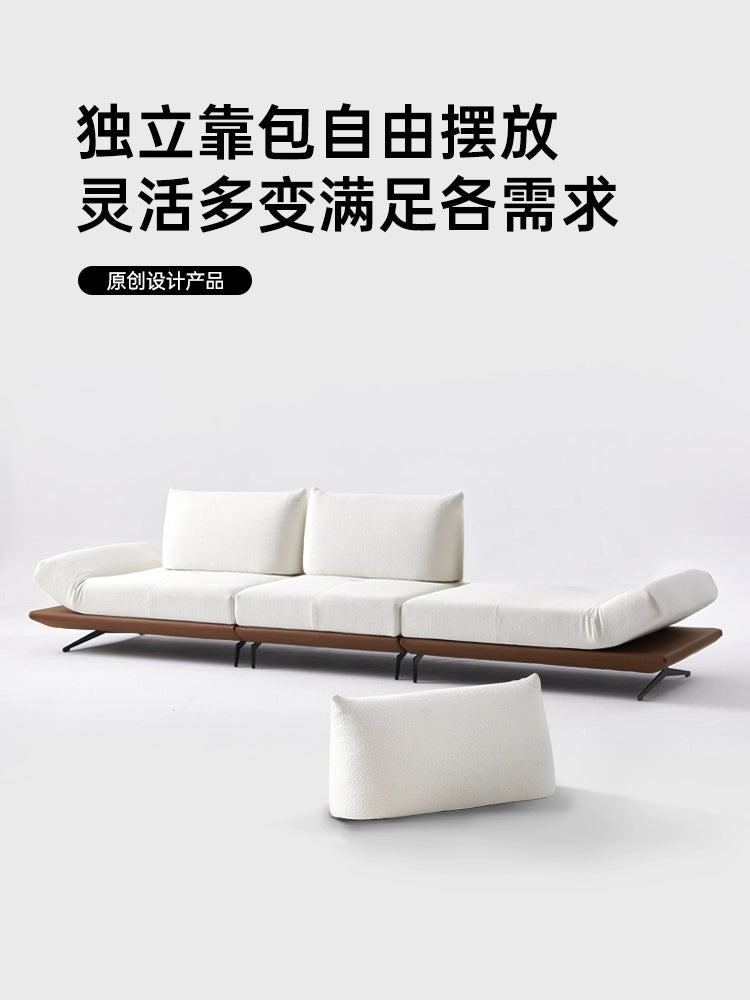 Variety Dynamic Island Sofa Minimalist Creative Designer New Multifunctional Adjustable Rotatable Straight Fabric Sofa
