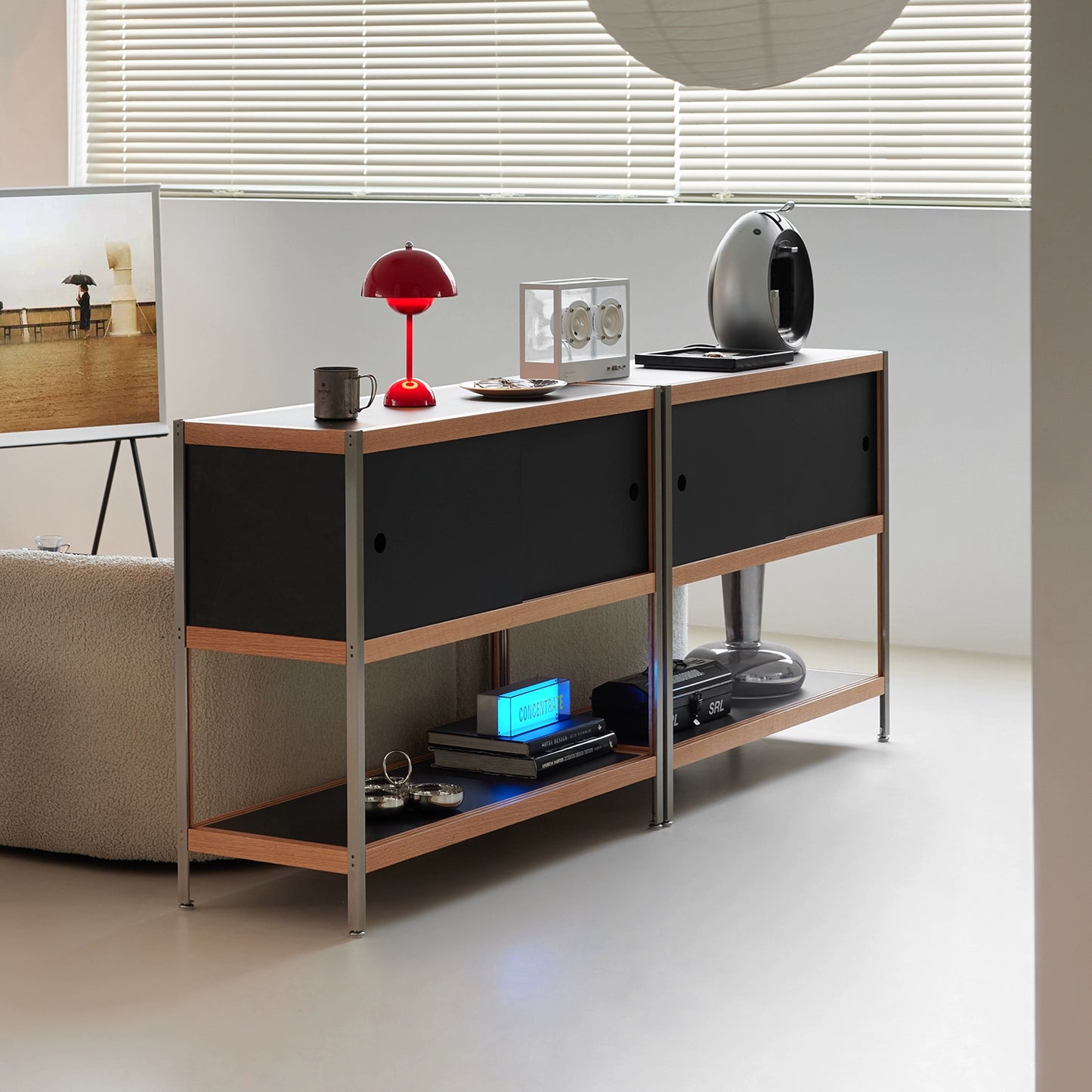 Berlin Combined Cabinet Medieval Solid Wood Designer Storage Cabinet Bauhaus Ins Style Dining Side Cabinet Living Room