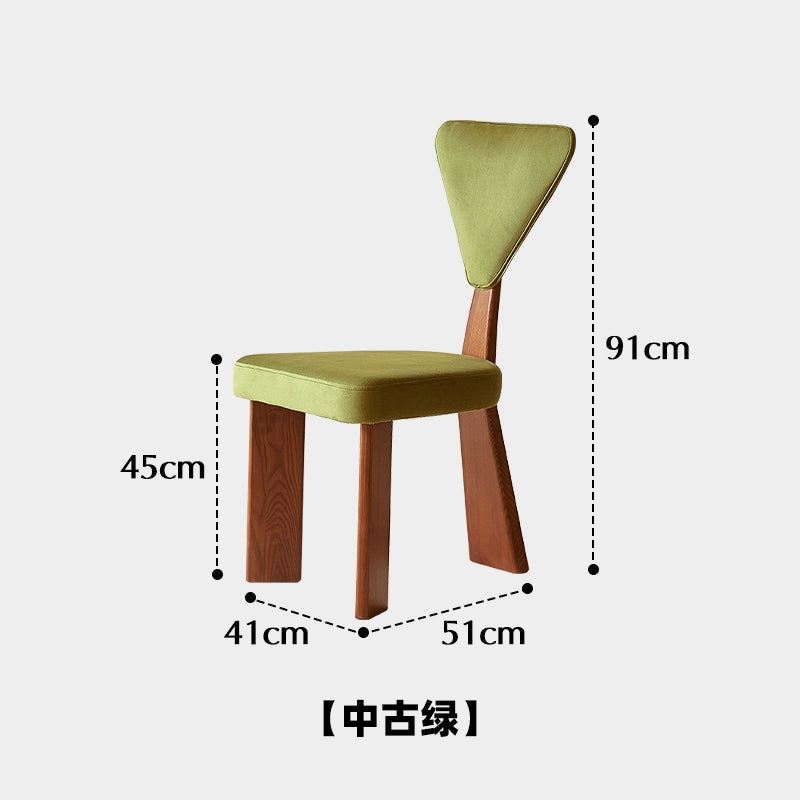 Französischer Retro-Esszimmerstuhl, mittelalterlicher Wabi-Sandwind-Massivholzstuhl, nordischer Designer-Schreibtischstuhl, Café