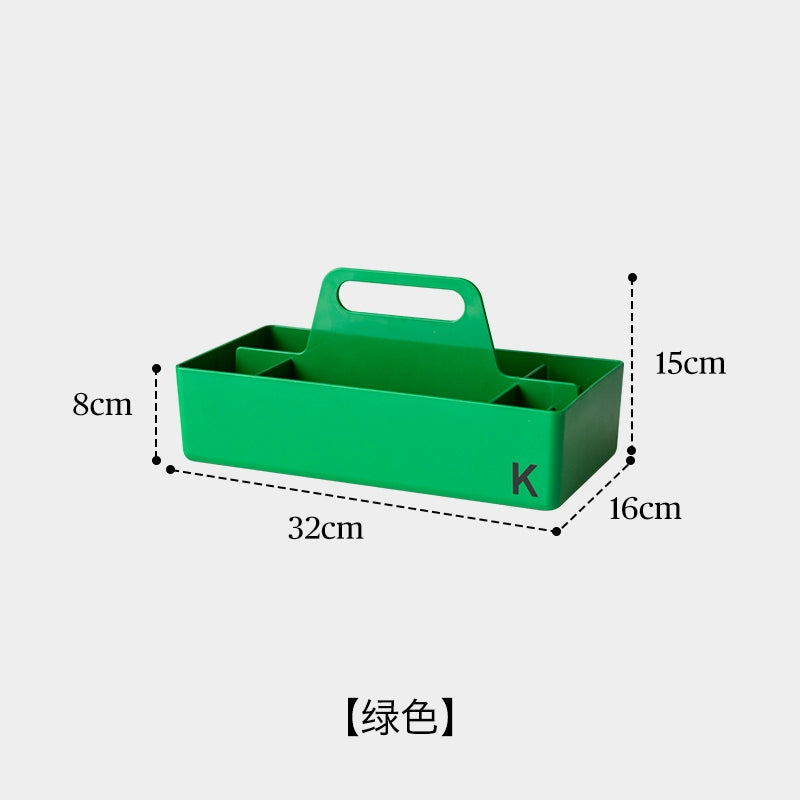 Schreibtisch-Aufbewahrungsbox im Industriestil, Aufbewahrungsbox für Kosmetika, mittelalterlicher Schweizer Vitra-Werkzeugkorb
