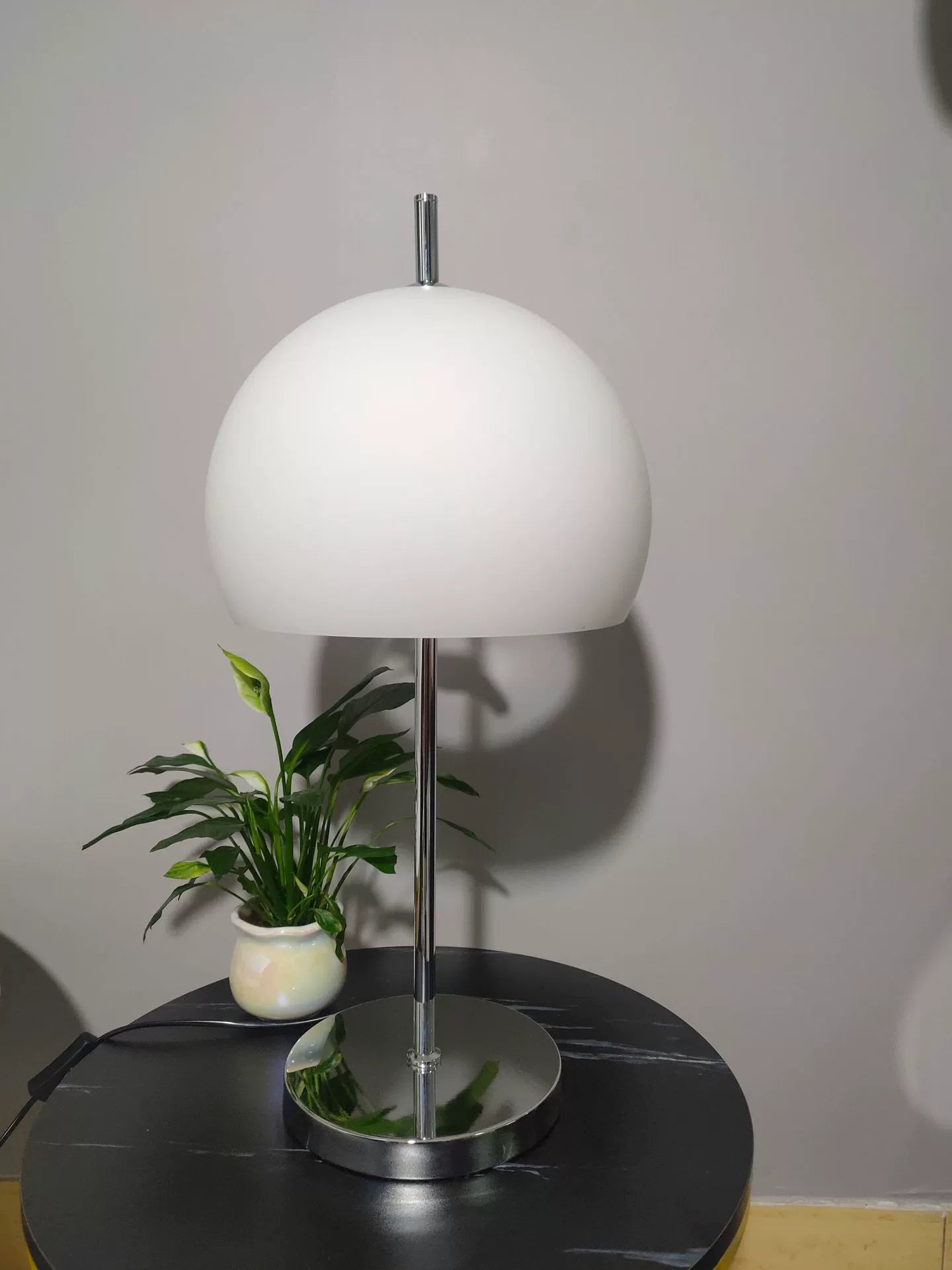 Bauhaus Retro Glass Desk Lamp Living Room Bedroom Ins Wind Bedside Lamp Wrought Iron Floor Ambient Lamp
